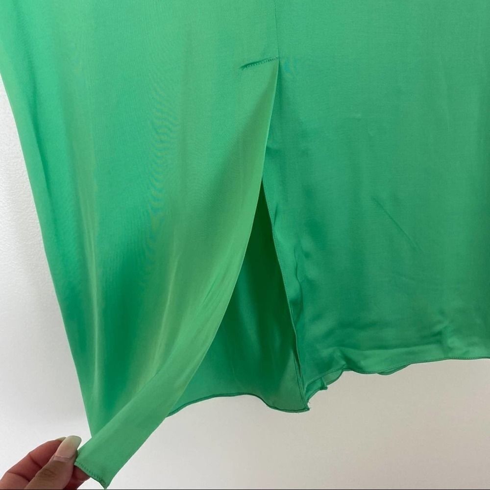 Sandro Paris Floaty Apple Green Sleeveless Top 1 - Picture 7 of 8